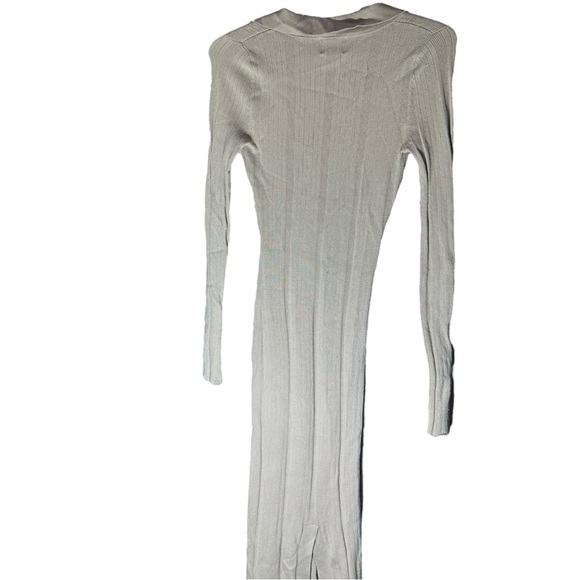 H&M Rib Knit Dress Light Beige - Picture 3 of 5